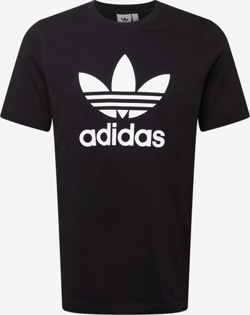 ADIDAS ORIGINALS Shirt 'Adicolor Classics Trefoil' in Zwart: voorkant