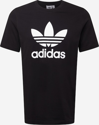 ADIDAS ORIGINALS Camisa 'Adicolor Classics Trefoil' em preto / branco, Vista do produto