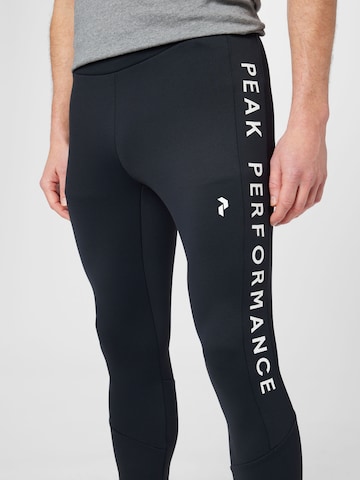 PEAK PERFORMANCE Skinny Sportbroek 'Rider' in Zwart