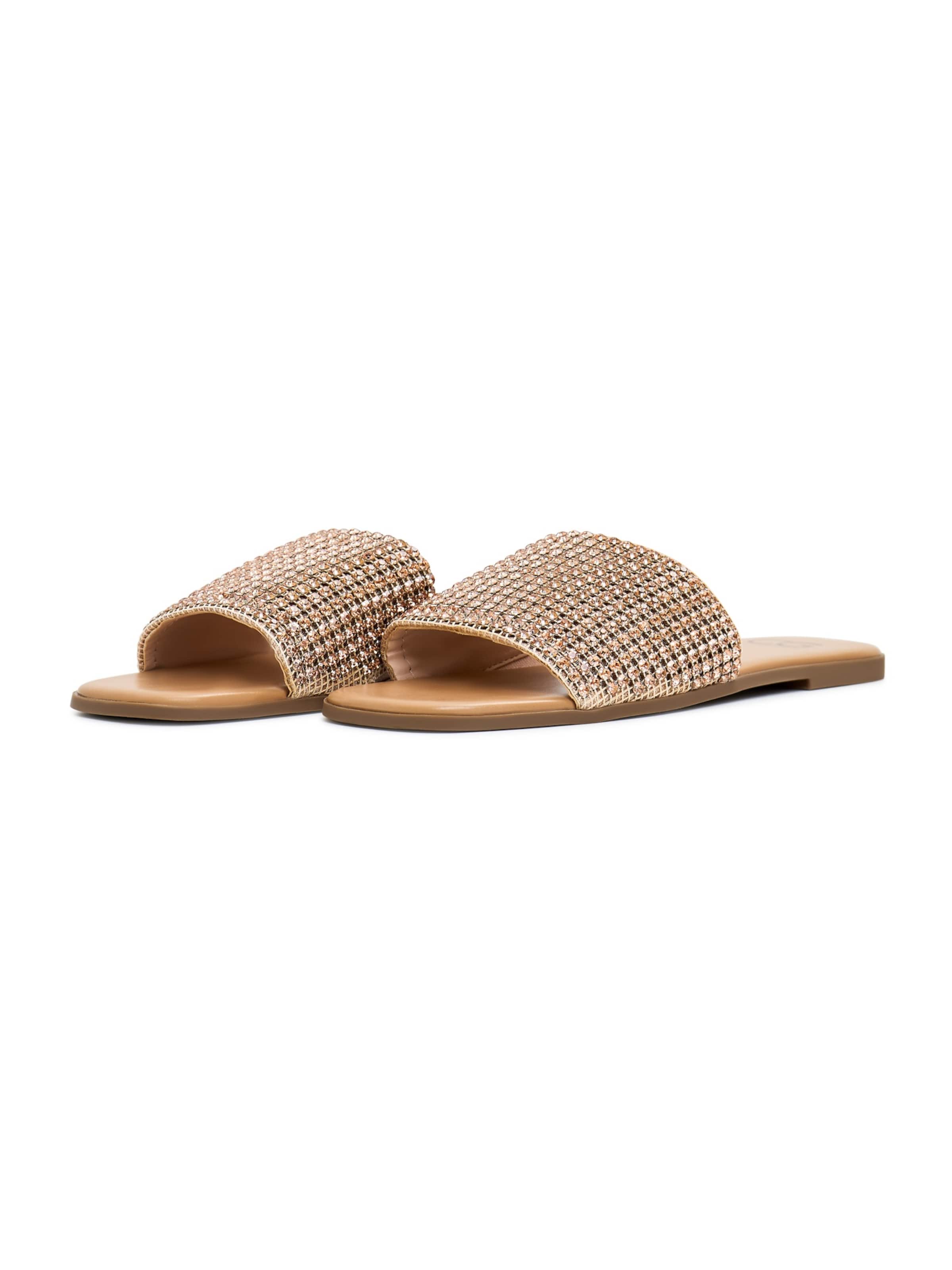 CESARE GASPARI Mules in Gold