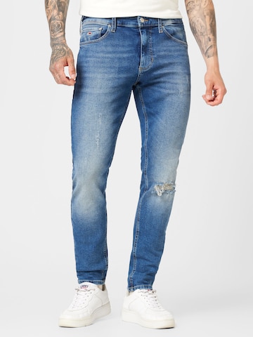 Coupe slim Jean 'SCANTON' Tommy Jeans en bleu : devant