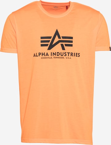 ALPHA INDUSTRIES T-Shirt in Orange: predná strana