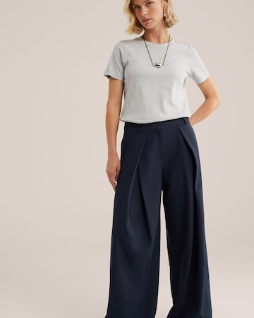 Wide leg Pantaloni con pieghe di WE Fashion in blu