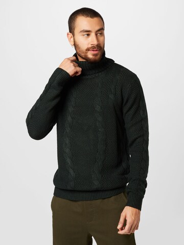 BRAVE SOUL Sweater 'HYDER' in Green: front