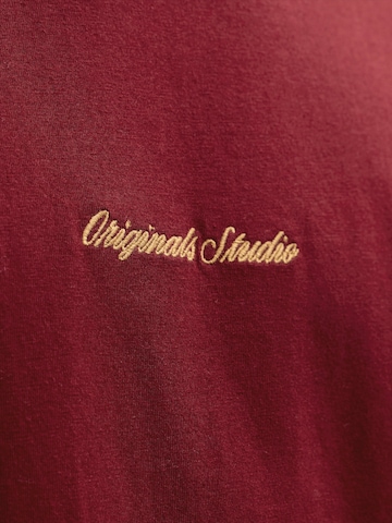JACK & JONES Shirt 'JORNorrebro' in Red