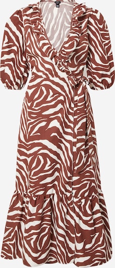 River Island Robe 'WILMA' en marron / blanc, Vue avec produit