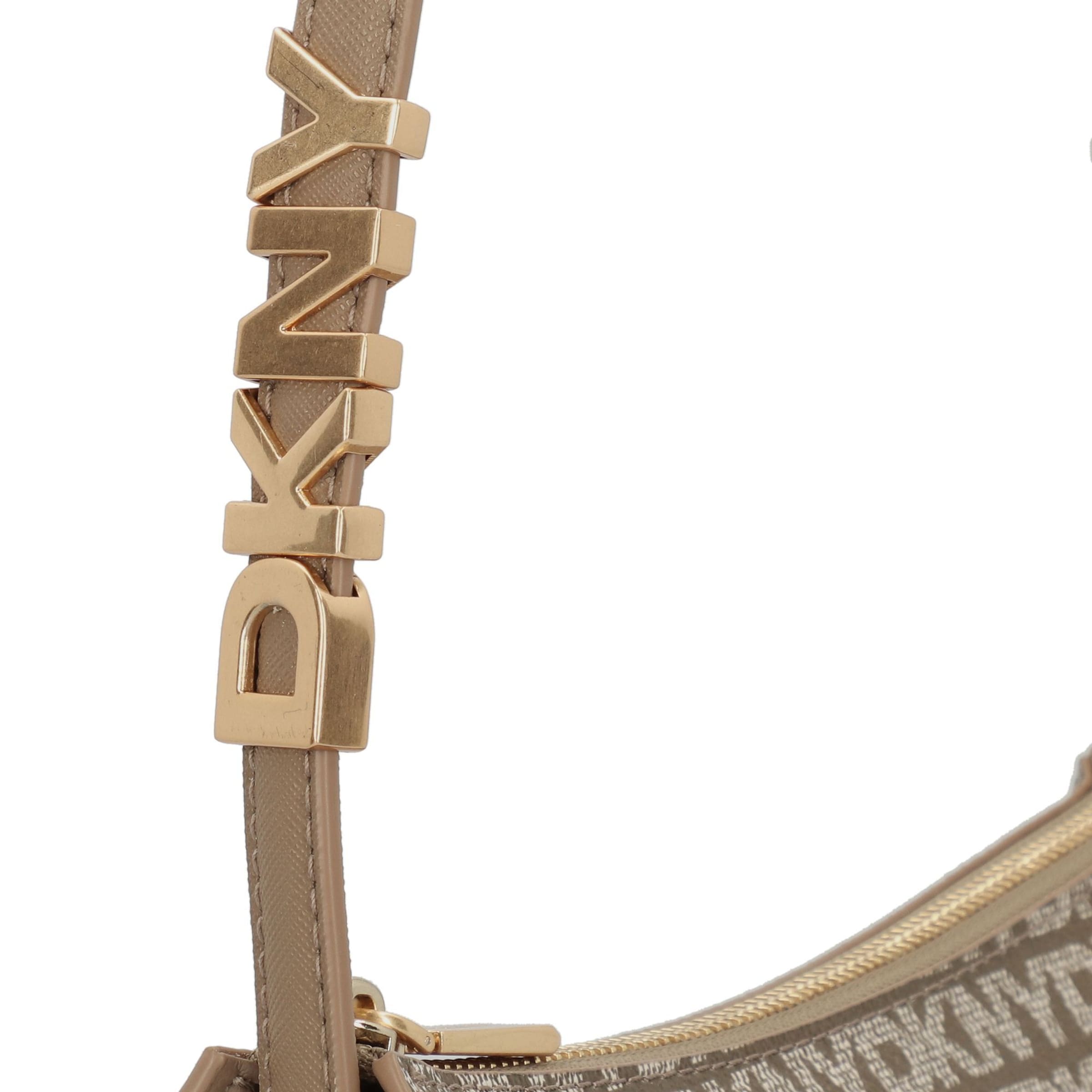 DKNY Schultertasche 'Avril' in Braun