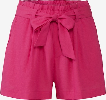 LASCANA Loose fit Pleated Pants in Pink: front