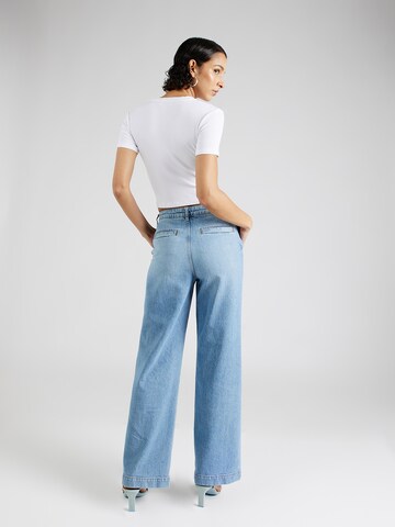 WHITE STUFF Široke hlačnice Kavbojke 'Sadie' | modra barva