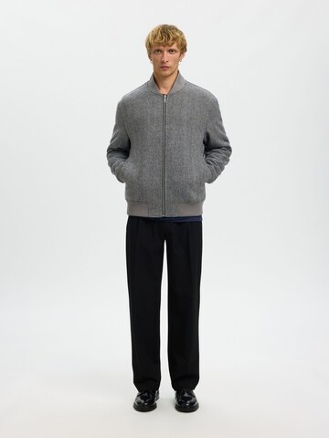 SELECTED - Chaqueta de entretiempo en gris