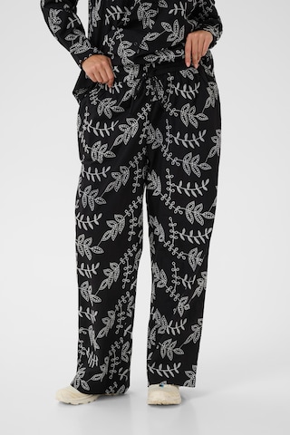 Loosefit Pantalon 'Elory' KAFFE CURVE en noir : devant