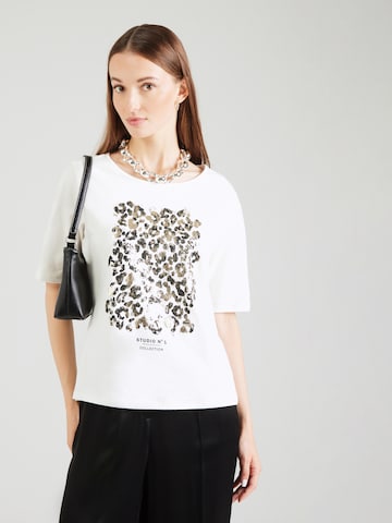s.Oliver BLACK LABEL - Camiseta en beige: frente