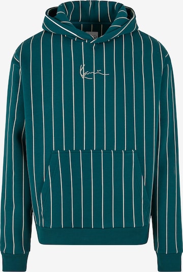 Megztinis be užsegimo iš Karl Kani, spalva – tamsiai žalia / balta, Prekių apžvalga