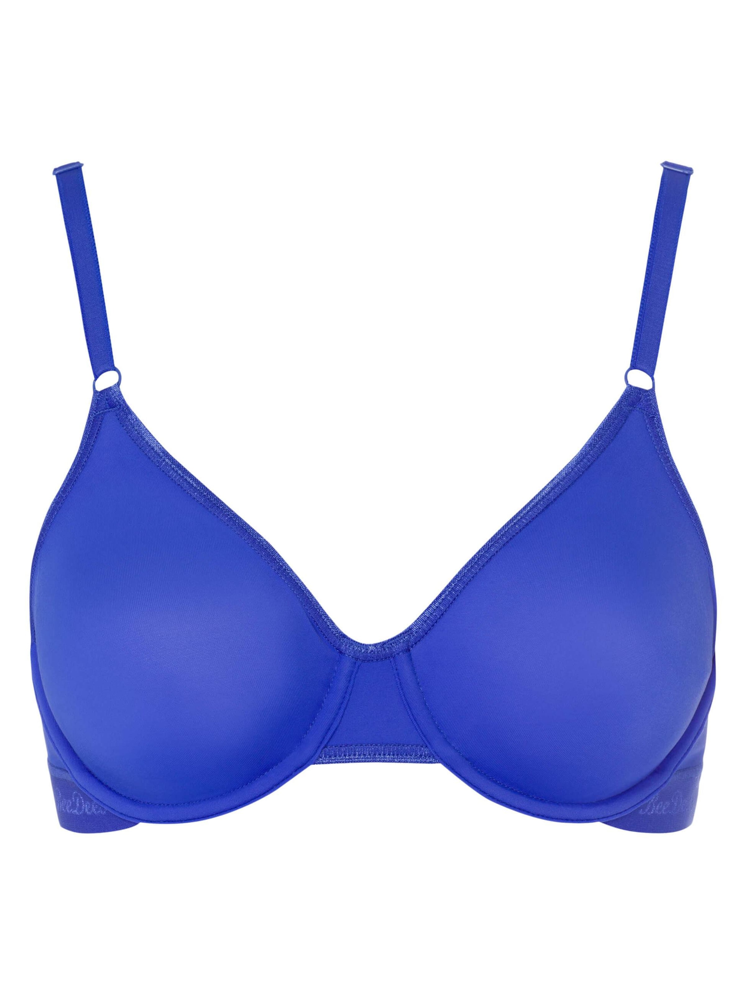 BeeDees Bra 'Bügel-BH Microfun W' in Blue: front