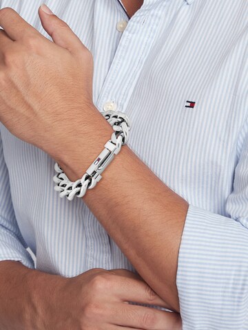Braccialetto 'WILD' di TOMMY HILFIGER in argento: frontale