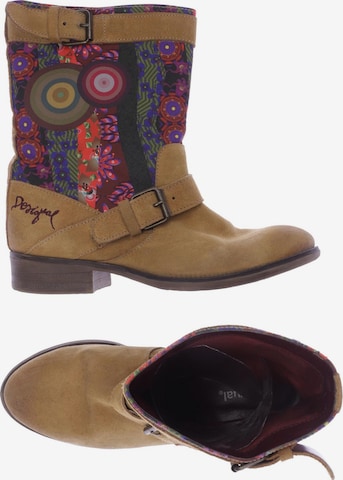 Desigual Dress Boots in 39 in Beige: front