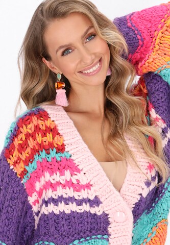 IZIA Gebreid vest 'Fashion Look' in Gemengde kleuren