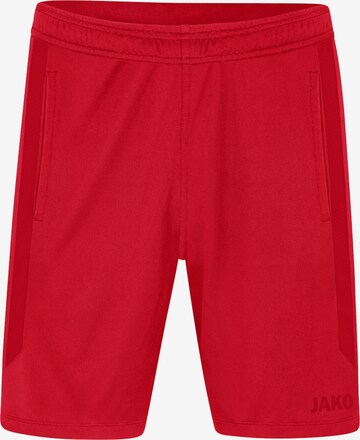 JAKO Regular Workout Pants in Red: front