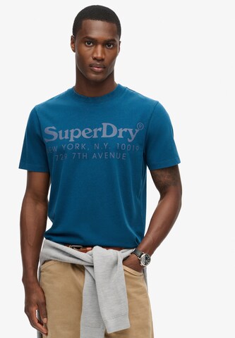 Superdry Shirt 'Venue' in Blauw: voorkant