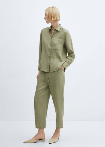 MANGO Loose fit Pants in Green