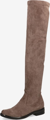 CAPRICE Over the Knee Boots in Brown: front