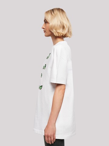 F4NT4STIC Oversized Shirt 'Scary Eyes' in White