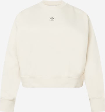 ADIDAS ORIGINALS Sweatshirt 'Adicolor Essentials Crew ' i vit: framsida