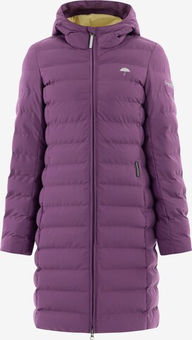 Manteau fonctionnel Schmuddelwedda en violet : devant