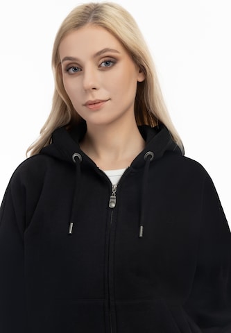 DreiMaster Vintage Sweatjacke 'Idem' in Schwarz