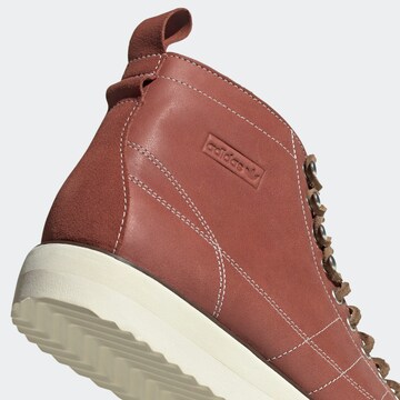 Baskets hautes 'Superstar' ADIDAS ORIGINALS en marron