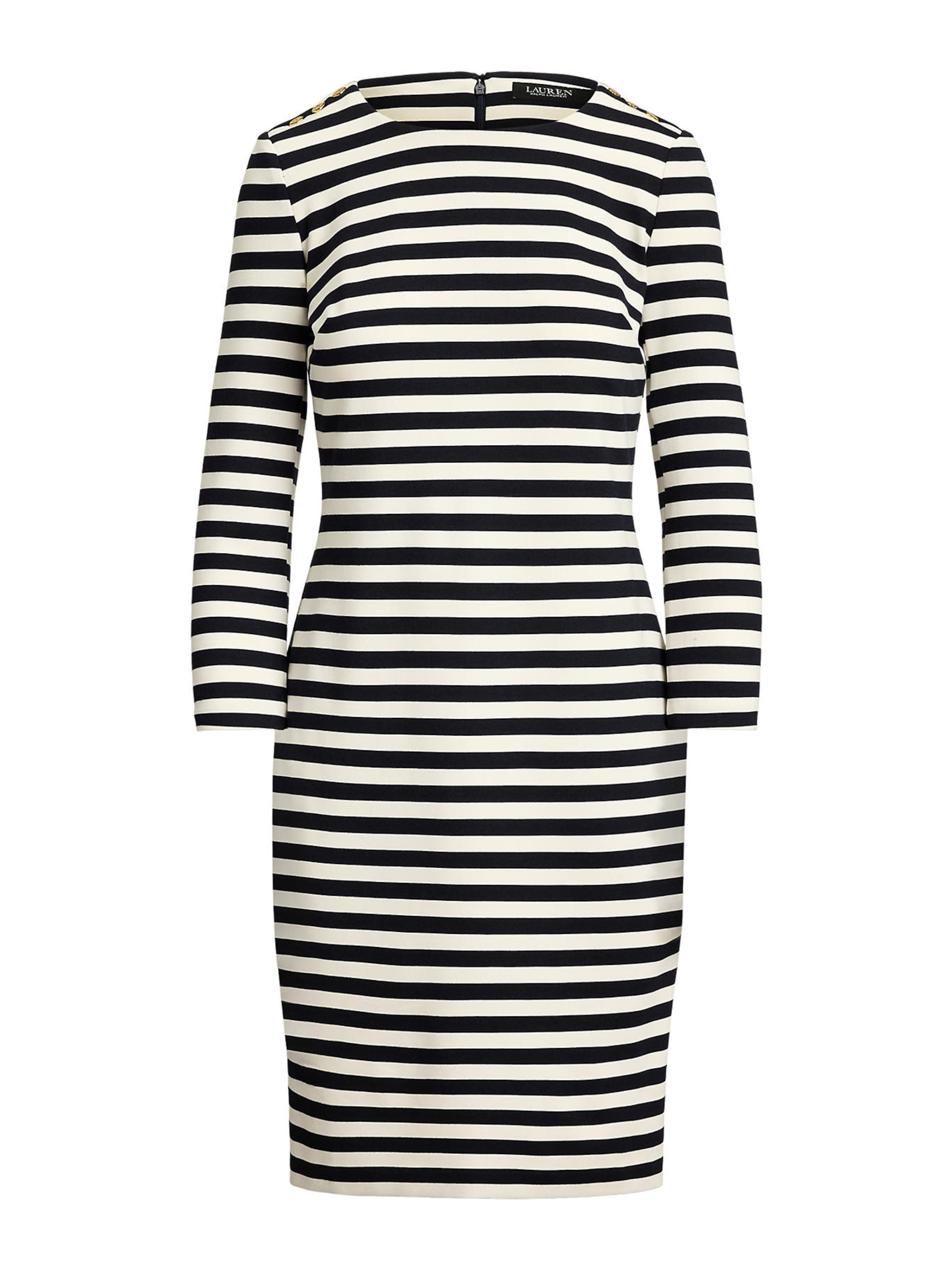 Lauren Ralph Lauren Strickkleid in Schwarz: Vorderseite