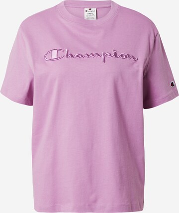 Champion Authentic Athletic Apparel Tričko 'Rochester' – fialová: přední strana