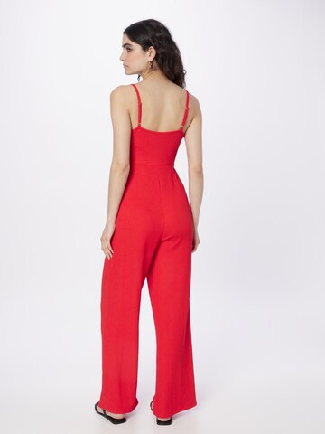 Tuta jumpsuit 'Amanda' di ABOUT YOU in rosso