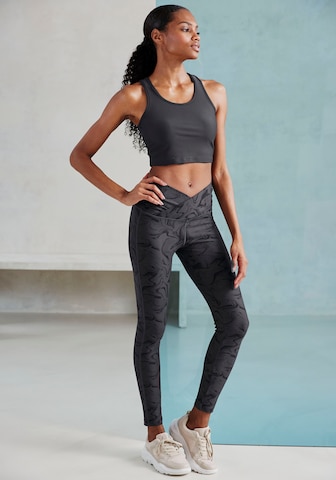 LASCANA ACTIVE Skinny Athletic Pants in Grey