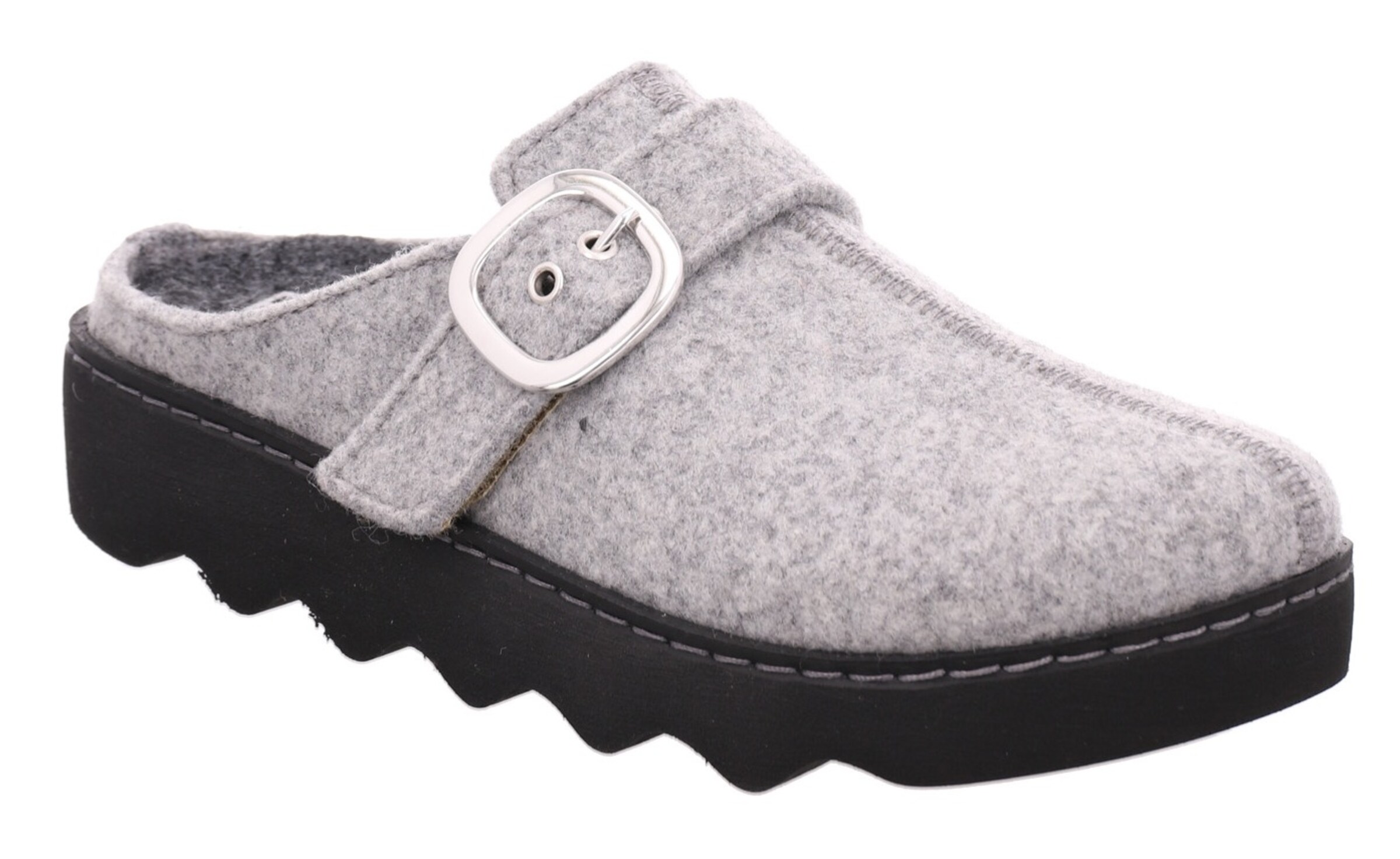 ROHDE Hausschuh in Grau: Vorderseite