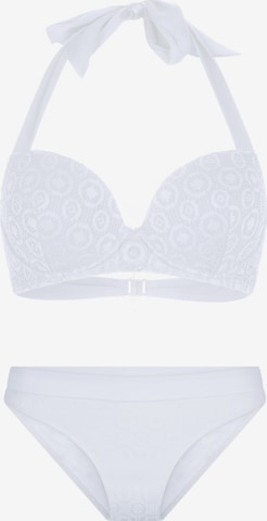 Balconnet Bikini LingaDore en blanc : devant