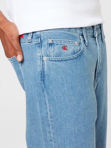 Calvin Klein Jeans Zvonové kalhoty Džíny – modrá