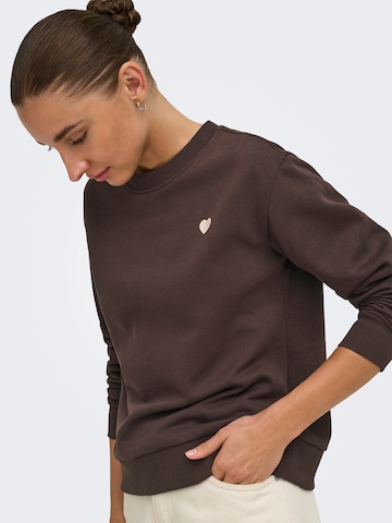 JDY Sweatshirt 'JDYPARIS' in Bruin