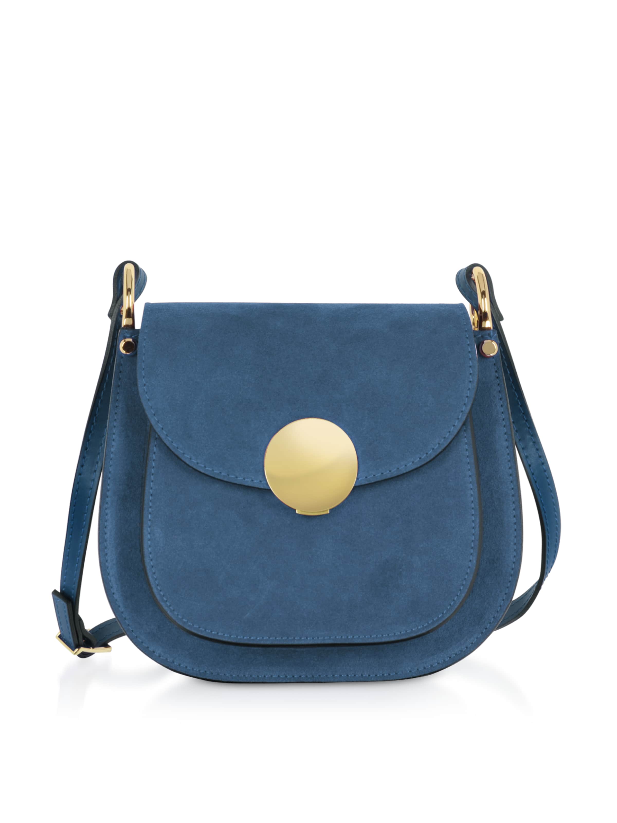 Sac à bandoulière 'Agave' LeParmentier en bleu : devant