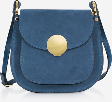 Borsa a tracolla 'Agave' di LeParmentier in blu: frontale