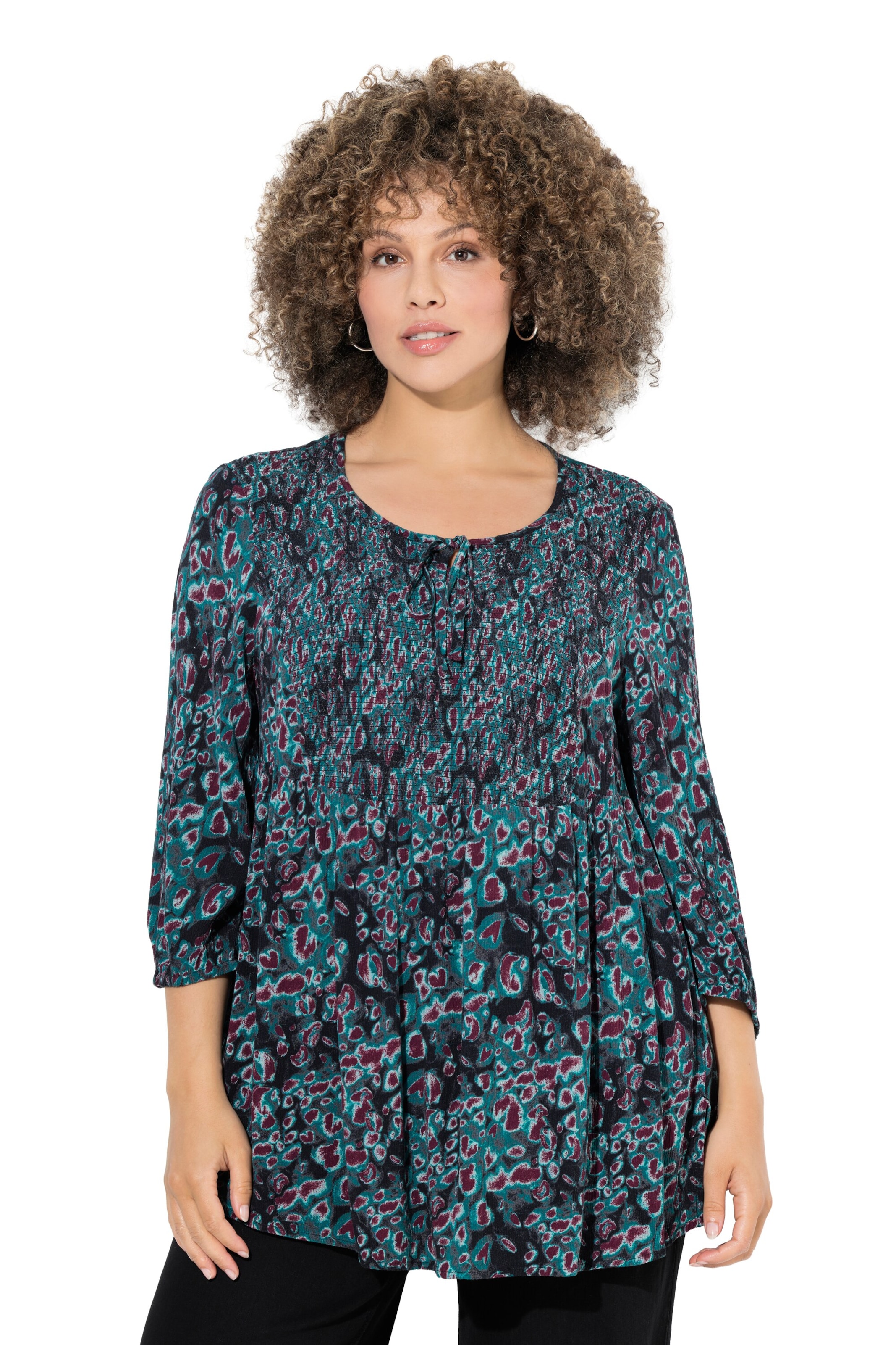 Ulla Popken Tuniek in Groen: voorkant