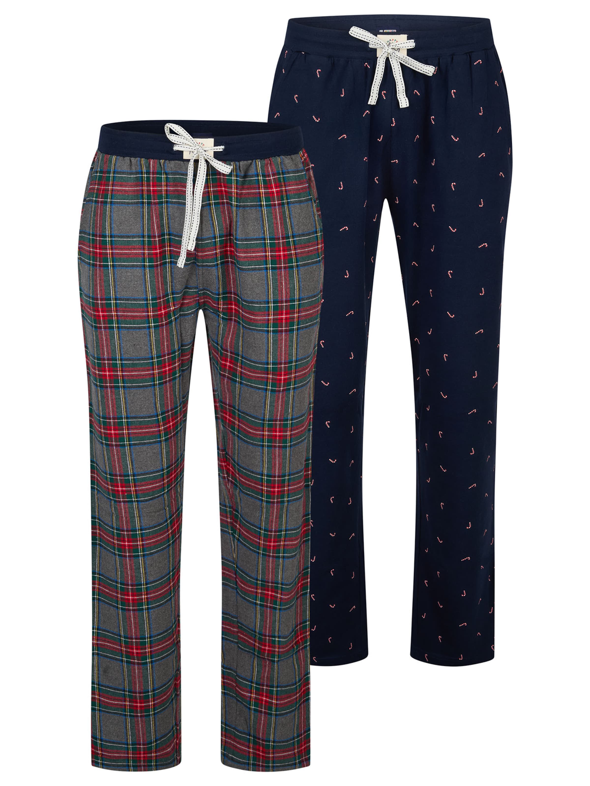 Happy Shorts Pajama pants 'Christmas' in Blue: front