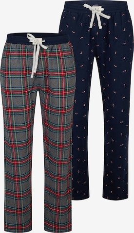 Happy Shorts Pajama pants 'Christmas' in Blue: front