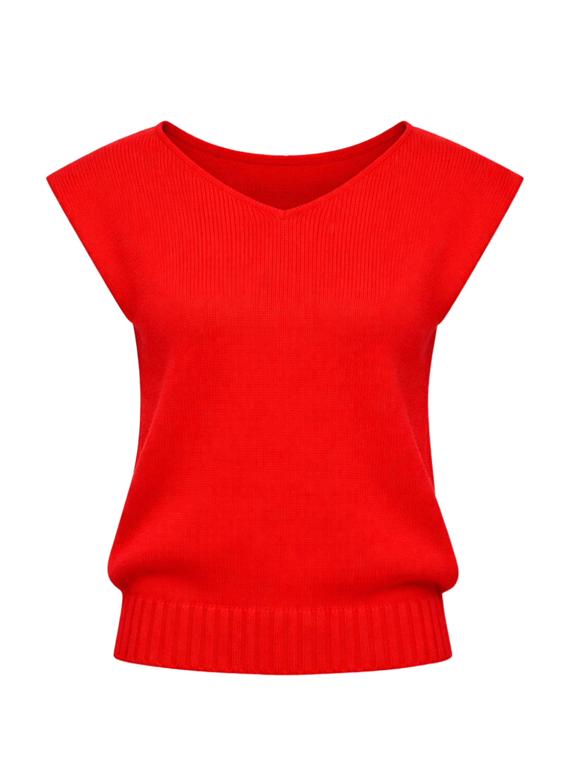 Süel knitwear Sticktop 'Carlos'‌‌‌‌‌‌ in Rot: Vorderseite