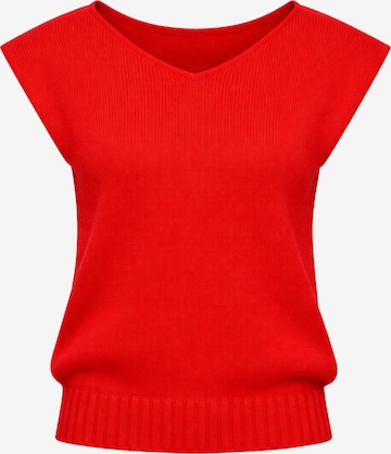 Süel knitwear Knitted top 'Carlos' in Red: front