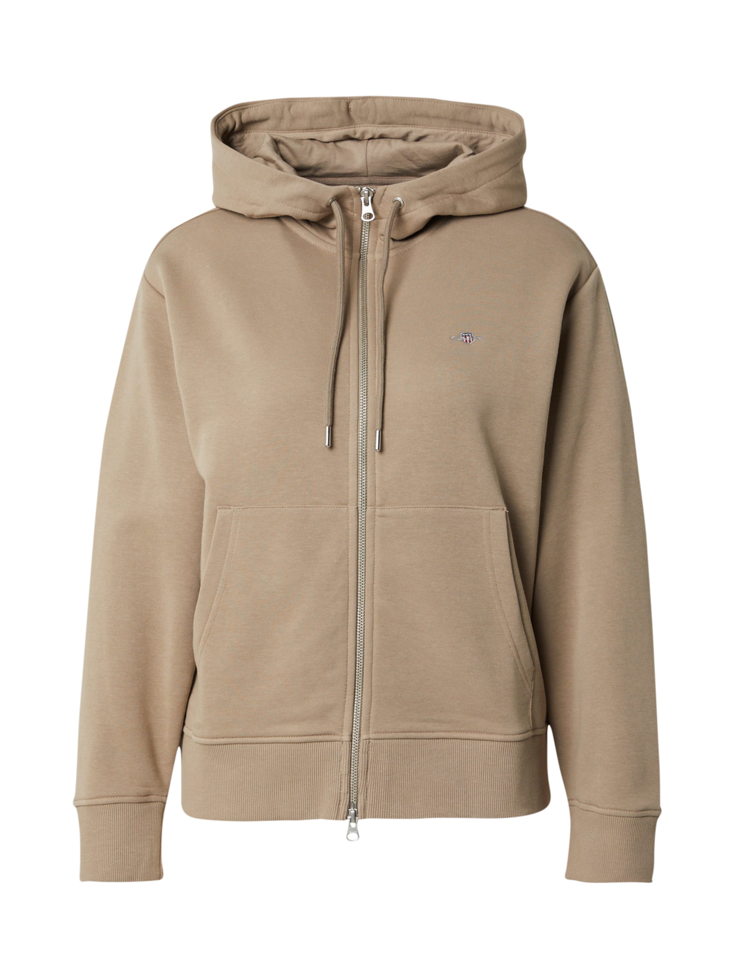 GANT Sweatjacke in Grau: Vorderseite
