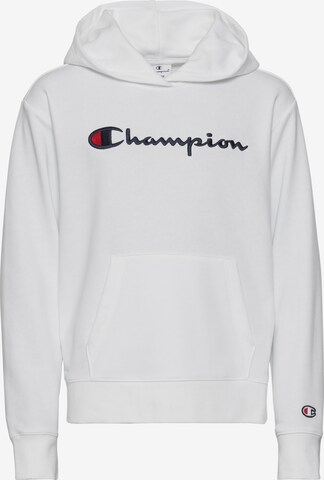 Champion Authentic Athletic Apparel Суичър в бяло: отпред