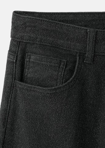 MANGO TEEN Regular Jeans 'Glitter' in Schwarz