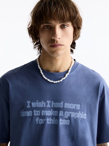 Pull&Bear T-Shirt in Blau