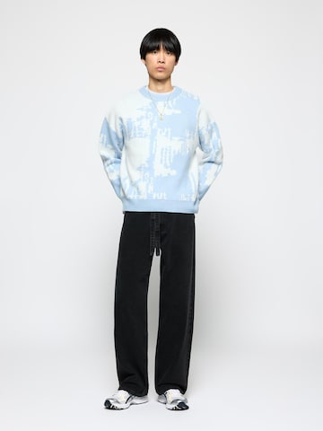 Burocs Pullover 'Knit Static'‌‌‌‌‌‌‌ in Blau